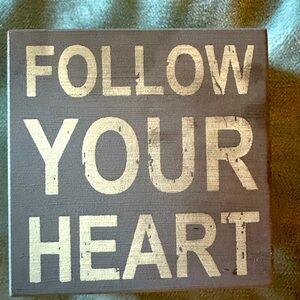 Cute inspirational wall or table decor.